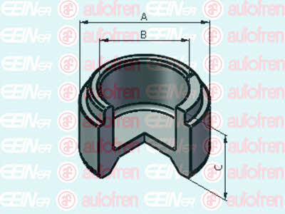 Autofren D025519 Front brake caliper piston D025519
