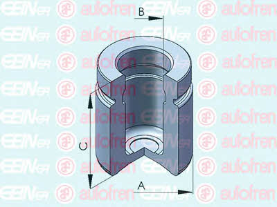 Autofren D025124 Rear brake caliper piston D025124
