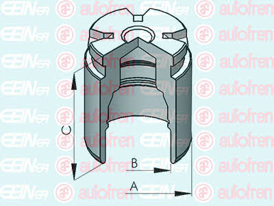 Autofren D025116 Rear brake caliper piston D025116