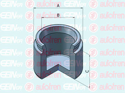 Autofren D025446 Front brake caliper piston D025446