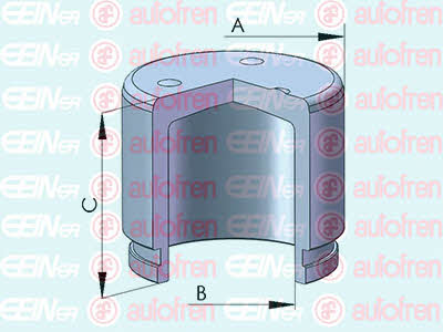 Autofren D025500 Front brake caliper piston D025500