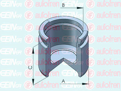 Autofren D025451 Front brake caliper piston D025451