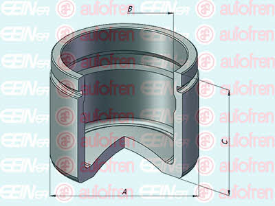 Autofren D025495 Front brake caliper piston D025495