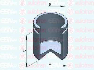 Brake caliper piston Saab: D025561 Autofren Front brake caliper piston