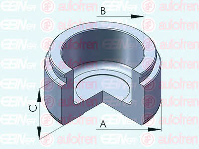Autofren D025578 Front brake caliper piston D025578