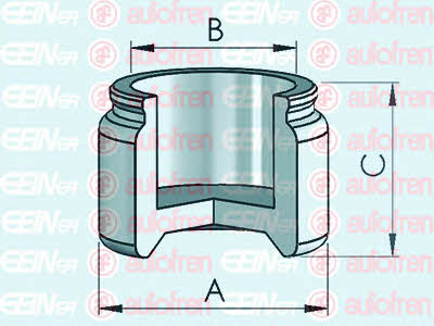 Caliper piston Opel Senator A: D025139 Autofren Front brake caliper piston