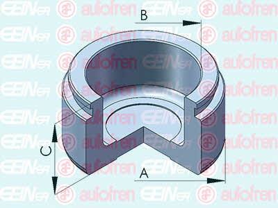 Autofren D025489 Front brake caliper piston D025489