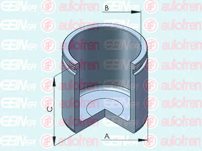 Autofren D025502 Front brake caliper piston D025502