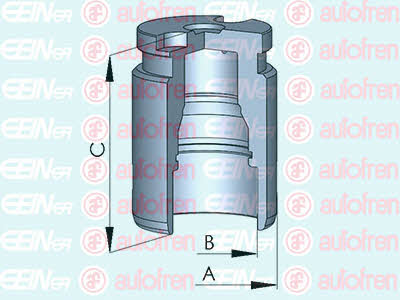 Autofren D025417 Rear brake caliper piston D025417