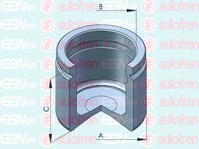 Autofren D025448 Front brake caliper piston D025448