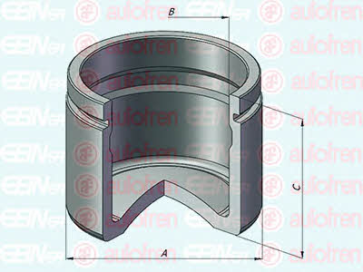 Autofren D025559 Front brake caliper piston D025559