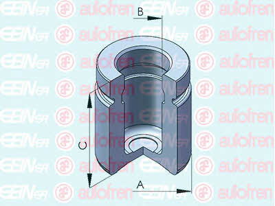 Autofren D025552 Rear brake caliper piston D025552