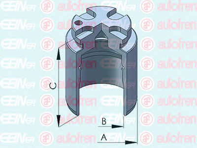 Autofren D025418 Rear brake caliper piston D025418