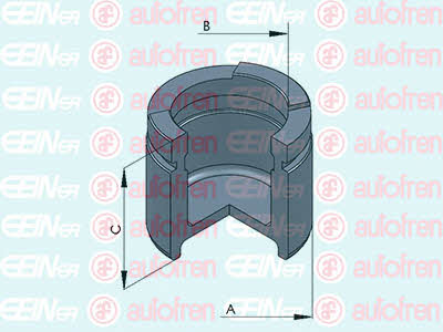 Autofren D025457 Front brake caliper piston D025457