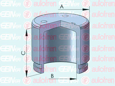 D025539 Autofren Rear brake caliper piston