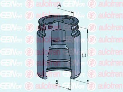 Rear brake caliper piston Autofren D025558
