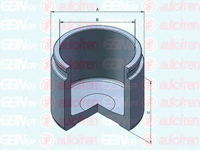 Autofren D025505 Front brake caliper piston D025505