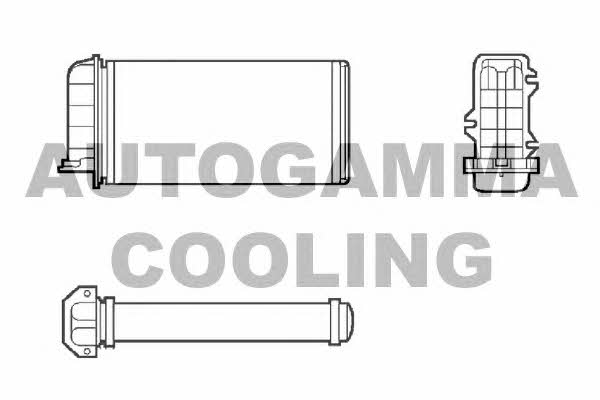 Autogamma 101970 Heat exchanger, interior heating 101970