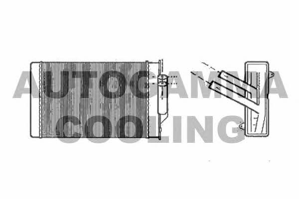 Autogamma 101971 Heat exchanger, interior heating 101971