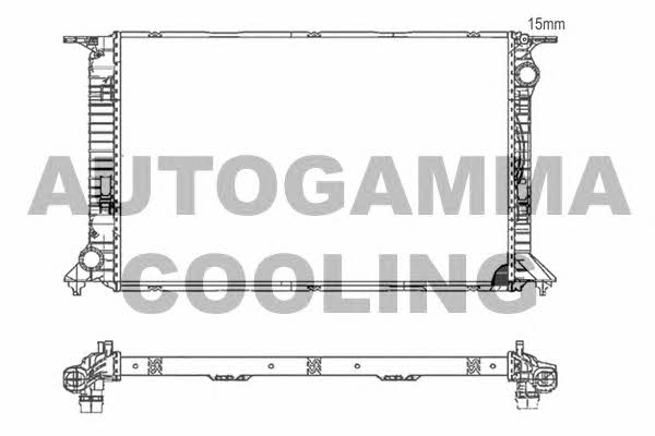 Autogamma 105984 Radiator, engine cooling 105984
