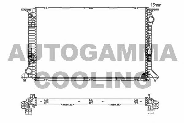 Autogamma 105985 Radiator, engine cooling 105985