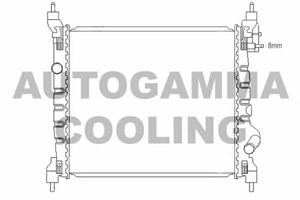 Autogamma 105986 Radiator, engine cooling 105986