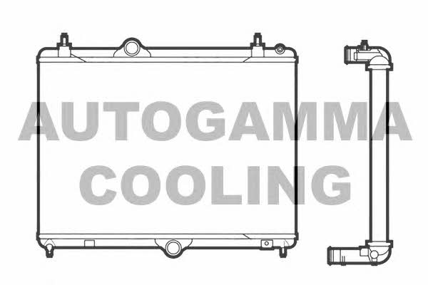 Autogamma 105987 Radiator, engine cooling 105987