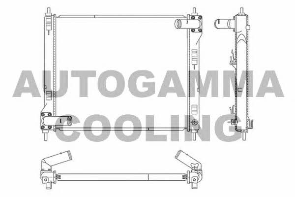 Autogamma 105992 Radiator, engine cooling 105992