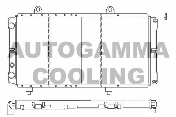 Autogamma 100026 Radiator, engine cooling 100026