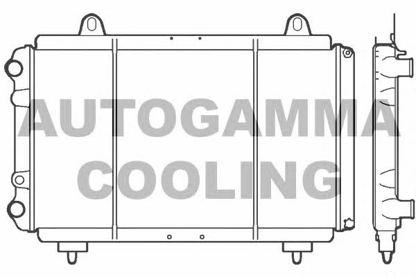 Autogamma 100035 Radiator, engine cooling 100035