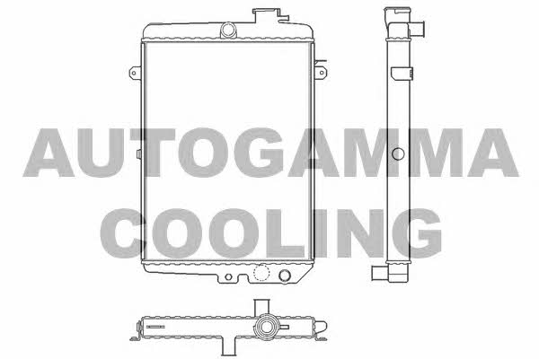 Autogamma 100038 Radiator, engine cooling 100038