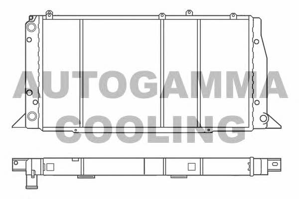 Autogamma 100043 Radiator, engine cooling 100043