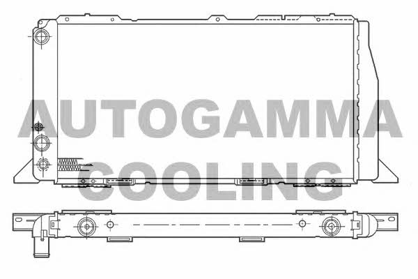Autogamma 100045 Radiator, engine cooling 100045