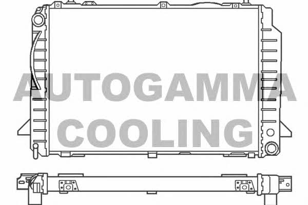 Autogamma 100050 Radiator, engine cooling 100050