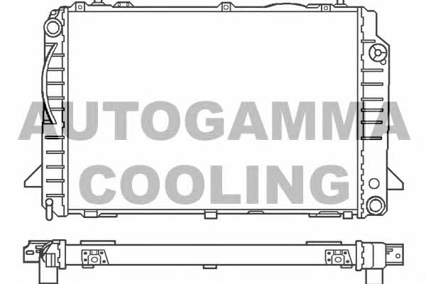 Autogamma 100051 Radiator, engine cooling 100051