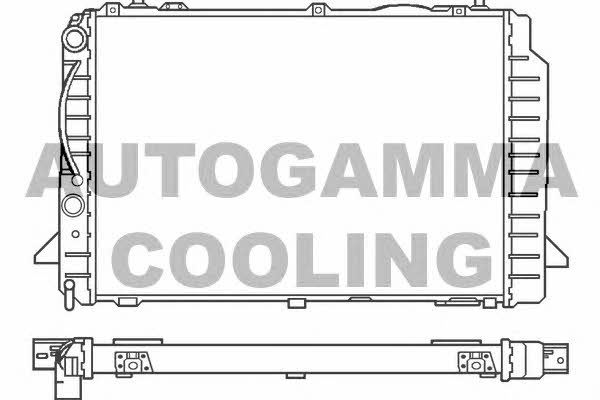 Autogamma 100052 Radiator, engine cooling 100052