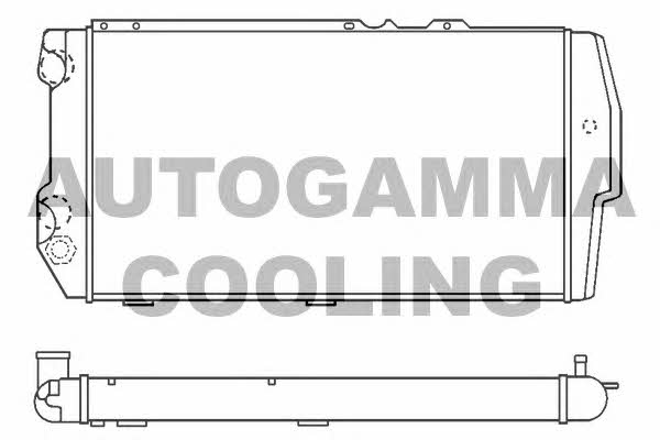 Autogamma 100055 Radiator, engine cooling 100055