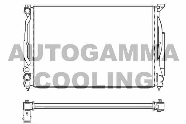 Autogamma 100061 Radiator, engine cooling 100061