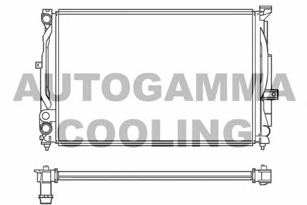 Autogamma 100062 Radiator, engine cooling 100062