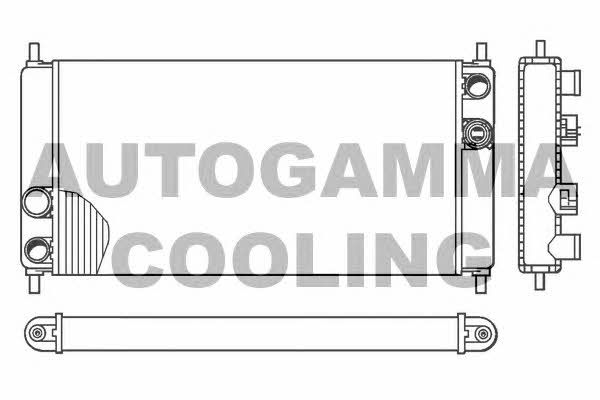 Autogamma 100068 Radiator, engine cooling 100068