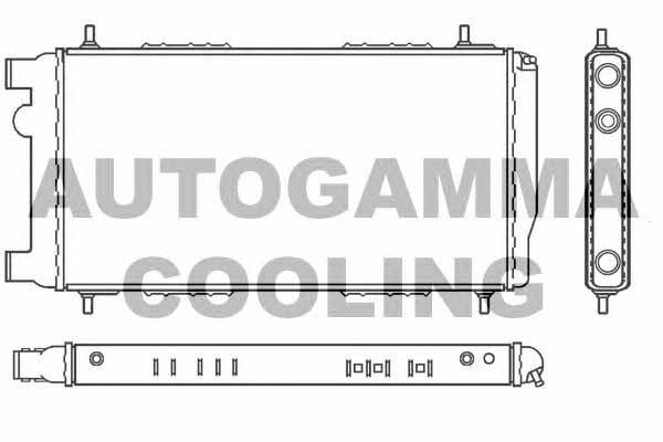 Autogamma 100073 Radiator, engine cooling 100073