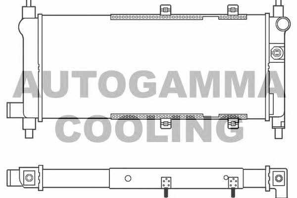 Autogamma 100074 Radiator, engine cooling 100074
