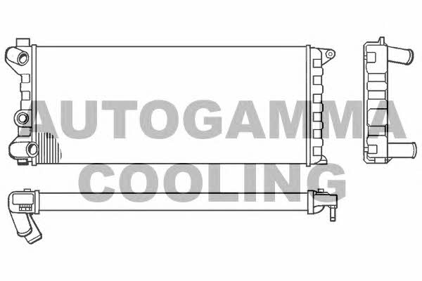 Autogamma 100078 Radiator, engine cooling 100078