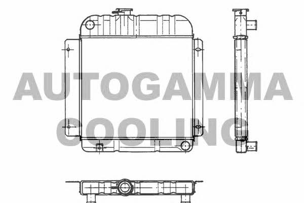 Autogamma 100080 Radiator, engine cooling 100080
