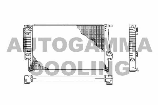 Autogamma 100107 Radiator, engine cooling 100107