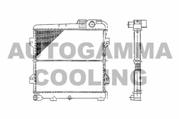 Autogamma 100115 Radiator, engine cooling 100115