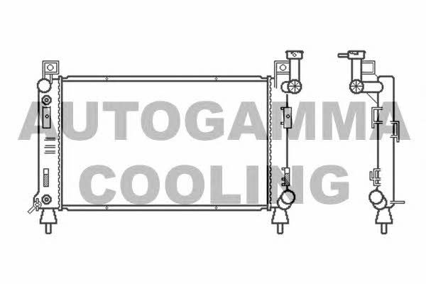 Autogamma 100141 Radiator, engine cooling 100141