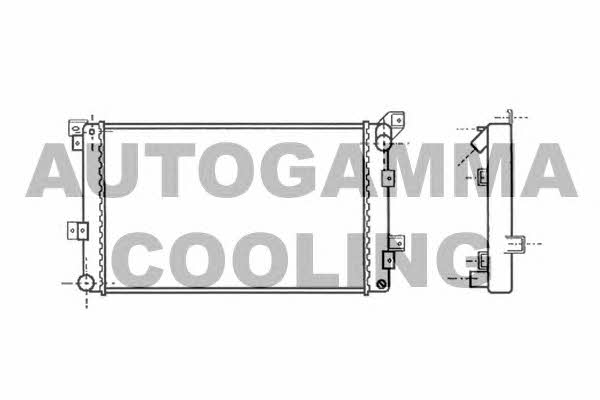 Autogamma 100145 Radiator, engine cooling 100145