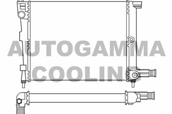 Autogamma 100153 Radiator, engine cooling 100153