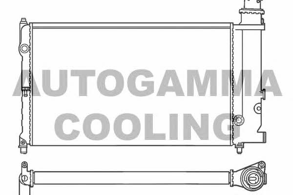 Autogamma 100163 Radiator, engine cooling 100163